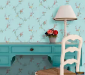 Decowall Bossini 2202-04 Duvar Kağıdı Bordo Çiçek Desenli Sarmaşık Yeşil