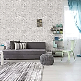 Duka Natura DK.22220-1 Duvar Kağıdı Açık Gri Kendinden Desenli