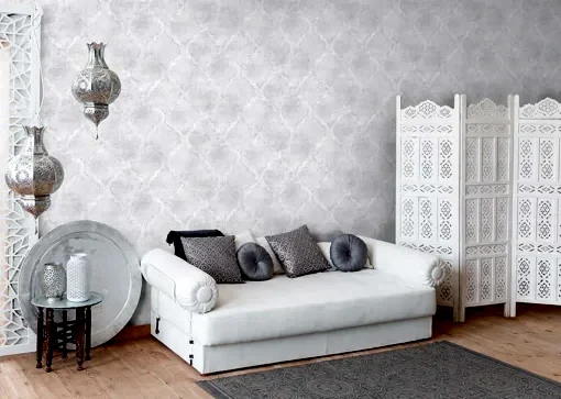 Ravena Contempo 572961-1 Duvar Kağıdı Açık Bej Geometrik Desenli