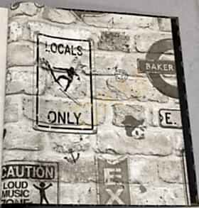 Decowall Armani 3015-02 Duvar Kağıdı Kahverengi Pop Art Taş