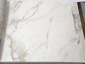 AdaWall Beta 1109-1 Duvar Kağıdı Beyaz Mermer Desenli