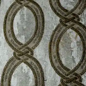 Alternative view of AdaWall Seven 7808-1 Duvar Kağıdı Açık Bej Simli Geometrik Zincir Desen