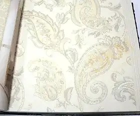 AdaWall Tropicano 9903-1 Duvar Kağıdı Krem Simli Vintage