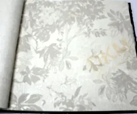 AdaWall Tropicano 9907-1 Duvar Kağıdı Beyaz Yaprak Desenli