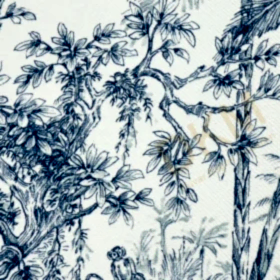 Alternative view of AdaWall Tropicano 9909-2 Duvar Kağıdı Mavi Ağaç Desenli Tropikal