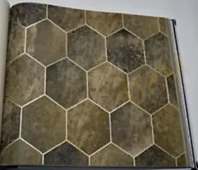 Som Vivo 33590-1 Duvar Kağıdı Kahverengi Geometrik Desenli