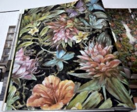 İthal Phillipp Plein Z82-1 Z80011 Çiçek yaprak Duvar Kağıdı 10m²